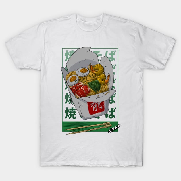 Swing the Noodles T-Shirt by BambooNinjaArt